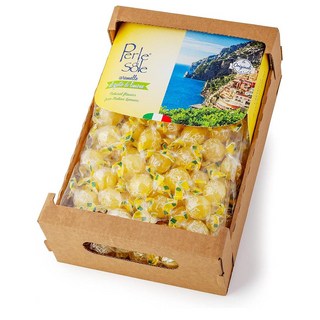Perle di Sole 하드캔디 레몬 포지타노 Perle di Sole Lemon flavoured sweets in a box -, 1kg, 1개