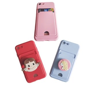 <루카>갤럭시 S24울트라 (S928) Unique Item 카드 포켓 휴대폰 케이스+ Pretty 스마트 톡[거치대/팝톡]<set>