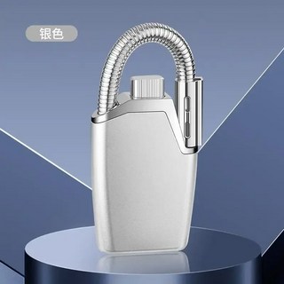 방풍 라이터 스프레이건 휴대용 생활방범 주방 캠핑 고출력 점화기 생존 추천, Silver