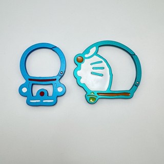 哆啦A夢 貓咪造型掛件 鑰匙扣 包包裝飾 卡通可愛小物 創意禮物, 1個, 兩款各一