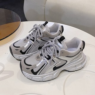 女款老爹鞋 復古簡約 厚底 輕便運動休閒鞋