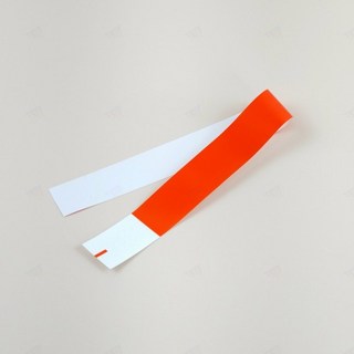 손목 입장권 종이 팔찌 방수띠 밴드 행사 진행 공연 티켓 색상띠 레드1p