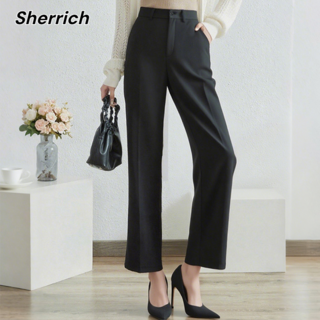 Sherrich 여성 정장바지 스판 일자핏 슬랙스바지 데일리 캐주얼
