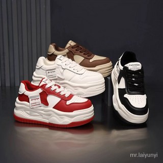 限時下殺 老爹鞋女老爹鞋麵包鞋氣墊鞋小白鞋厚底增高鞋厚底鞋透氣小白鞋運動鞋阿甘鞋真皮闆RZH