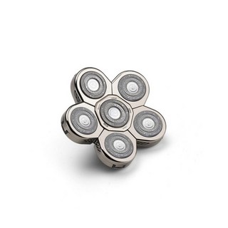 은빛 전기 면도기 교체 헤드 6 블레이드 대머리