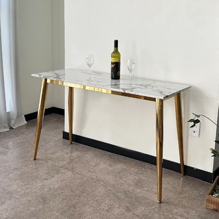 로위 대리석 세라믹 낮은 골드 카페 바테이블 1200, 양면세라믹 골드프레임