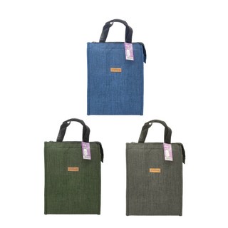 台灣現貨 野餐袋 保溫袋 大容量9L 簡易防水手提保溫袋 保冰袋 野餐袋 收納袋 保溫箱 外送箱, 藍綠黑紫灰, 1個