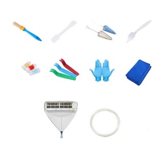加大冷氣清洗工具組 - 家用冷氣清潔組 冷氣清潔 冷氣清潔罩 日本 冷氣工具組家用 洗空調工具 清洗冷氣接水罩, 【12件套】冷氣清潔工具組, 1個