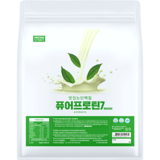 프로틴스토리 맛있는 단백질 퓨어프로틴7 3kg 그린티쉐이크, 1개