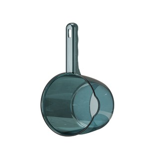 棒棒家居 透明洗澡水瓢, 1個, 小號藍色