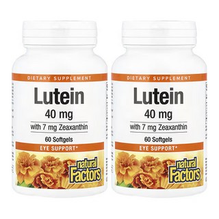 네츄럴팩터스 루테인 40mg 소프트젤 60정, 2개