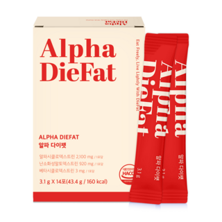 알파CD 알파시클로덱스트린 사이클로 시클로 알파다이팻 제로파우더, 1박스, 43.4g