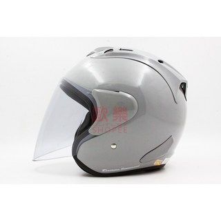 ONZA MAX 6代 水泥灰 安全帽 贈墨片 防塵帽套 3/4罩, 1個, 加購多層膜電金片(出貨前鏡片裝到好)