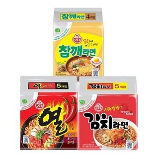 오뚜기 열라면 5입 + 김치라면 참깨라면 4입