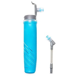 HydraPak UltraFlask 스피드 (500ml 또는 600ml) - 하이드레이션 조끼 및 러닝 팩용 접이식 소프트 플라스크 물병 쉽게 열 수 있는 캡 포함 18839, 600ml - 음료 빨대 포함