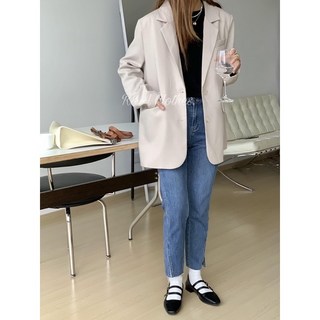 R&A Clothes 西裝外套 實拍 正韓 翻領 百搭 雙口袋 挺版