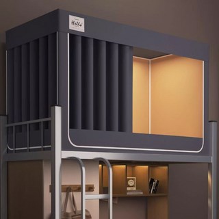 진브릭 1인용 침대텐트 난방텐트 싱글 사각 패브릭 2층