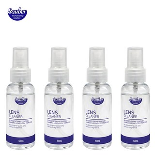 자우버 렌즈클리너 스프레이 50ml 100ml 안경닦이 렌즈 세정액., 4개, 1개입