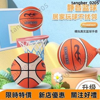 【壹灣發貨】靜音籃球 升級款 彈性布套 不掉屑 無聲籃球 室內籃球 彈力拍拍球 不掉渣室內拍拍球幼兒園訓練彈彈海綿無聲, 1個, 【補充款】籃筐一個,【直徑24CM】7號球【12歲以上】