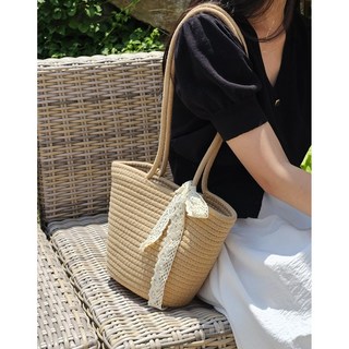 [오픈특가] 여름휴가 필수템 라탄 숄더백 가볍고 넉넉한 왕골가방 비치백