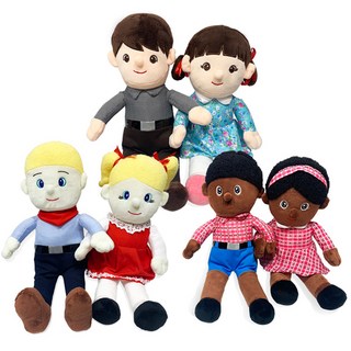 꼬마천사 세계 다문화인형 세트 6종, 1개