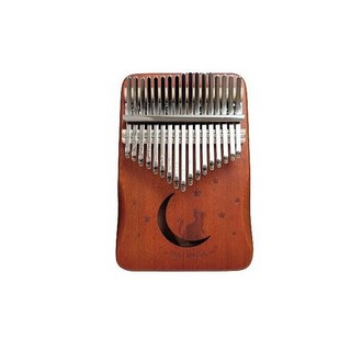 卡林巴琴 kalimba 手指琴 手指鋼琴 指姆琴 巴林琴 聖誕禮物 交換禮物, 1個, 17音-原木月亮貓款