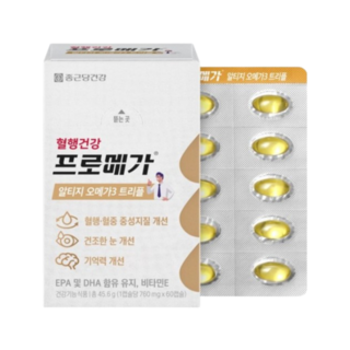 종근당건강 프로메가 알티지 오메가3 트리플 60캡슐 1개, 60정