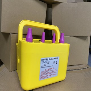【Rising】電動氣球打氣機，800W大功率，雙氣嘴設計，適用於波波球、雙層氣球，婚禮佈置、生日派對皆宜, 1個, 黃色