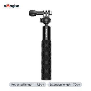 374帶自拍桿萬向旋轉球頭自拍杆，360度旋轉，輕巧便攜，台灣熱銷, 1個, 70cm 三爪