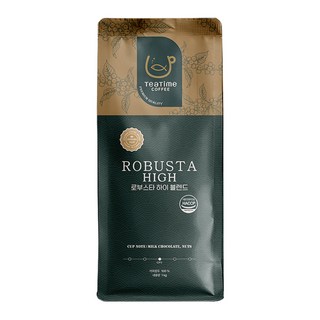 1kg 원두커피 로부스타 하이 블렌드 고소하고 맛있는 원두 홀빈 베트남 에티오피아 커피머신 추천원두, 1개, 홀빈(분쇄안함)