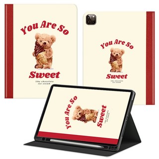 태블리 일러스트 펜슬 수납 태블릿PC 케이스, YOU R SO