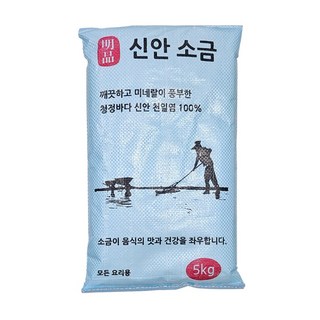 백양인 국내산 간수 빠진 신안 명품 자루 탈수 천일염 굵은 소금, 1개, 5kg
