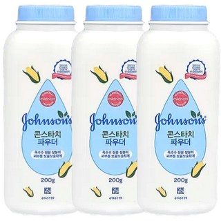 존슨즈베이비 콘스타치 파우더, 200g, 3개