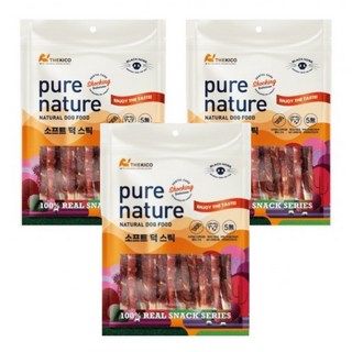 퓨어네이쳐 육포껌, 3개, 160g, 소프트덕스틱