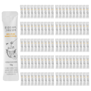 꿀같은하루 그대로담아 사양벌꿀 국내산 꿀스틱, 100개, 10g