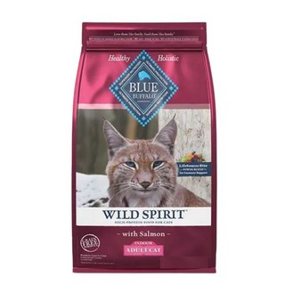 BLUE BUFFALO 藍摯 無穀配方 室內成貓飼料 離胺酸, 1.8kg, 1包, 鮭魚