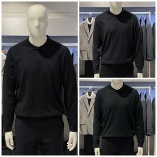 트루젠 (울+) 3컬러 베이직 폴로넥 남자 기본 카라 스웨터 니트 티셔츠 428818031-1