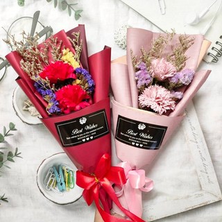 玫瑰香皂花花束/向日葵香皂花束/畢業花束/情人節花束/康乃馨香皂花花束/母親節花束/教師節花束-(台灣現貨), 兩朵黃色向日葵,顏色隨機, 1個