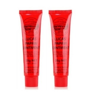最新效期【Lucas Papaw】澳洲木瓜霜 木瓜霜神奇萬用霜75g 潤唇膏25g 滋潤保濕肌膚, 1個, 木瓜膏25g【買1贈1】數量按1