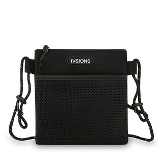 新款潮男士單肩包 運動騎行背包 戶外斜挎包 休閒單肩包 時尚學生手機包, 黑色