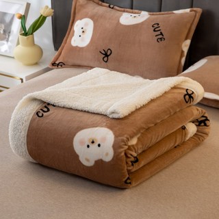 YYT 양면 양털 이불 사계절 담요