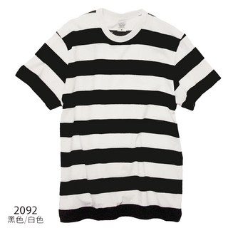 United Athle 5.6oz.橫條紋Τ恤 - 美國鄉村農夫系列, 4091深藍色/白色(1.2cm條紋)