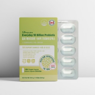 딥씨 에브리데이 100억 프로바이오틱스 500mg x 60캡슐, 1개