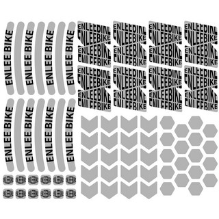 ENLEE 自行車個性貼紙 後膜反光保護貼紙 自行車單車公路車登山車反光貼紙, 1個, 反光72貼