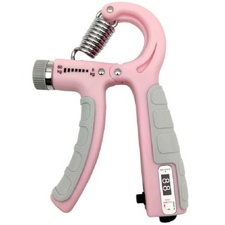 記數握力器 可調式握力器 握力訓練器 手腕訓練 運動用品 腕力器 腕力球 握力 重訓, 粉色, 1個