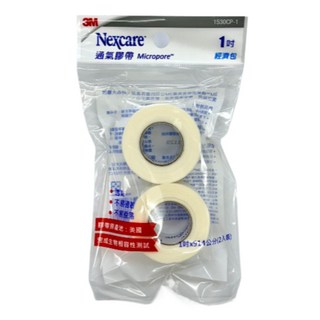 3M Nexcare通氣膠帶 (未滅菌) 3M透氣膠帶1吋 透氣膠帶補充包, 1個, 3M透氣膠帶補充包1吋*2入/包