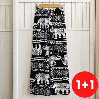 쿨쉐어 1+1 아이스 냉장고 코끼리 바지 고무줄 밴딩 여름 쿨 팬츠 몸빼 홈웨어