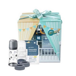 MOTHER-K 拋棄式奶瓶禮盒 (4色可選), 時尚灰, 1個