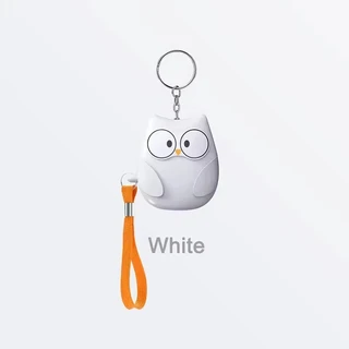 여아 및 아동용 개인 방어 경보 비명 소리 큰 공황 경보 비상 경보 키체인 야외 비상 도구 130dB, [03] White, 03 White