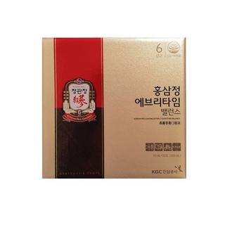 정관장 홍삼정 에브리타임 밸런스 10mL x 30포 + 쇼핑백포함, 30개, 상세페이지 참조